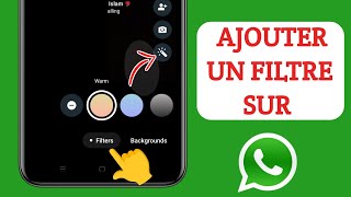 Comment mettre un filtre sur appel vidéo WhatsApp [upl. by Watters]