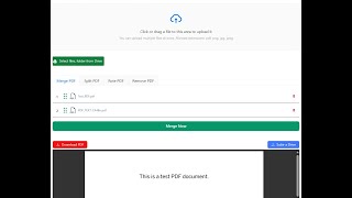 Demo Pdf Merge Files [upl. by Sillad553]