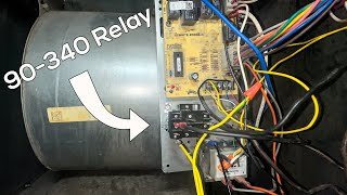 Bypassing a Furnace Control Board with a 90340 Relay to get Blower Running [upl. by Hanahsuar]