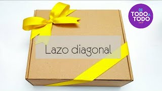 🎁 Idea FÁCIL para envolver regalos  Cómo ENVOLVER un REGALO con lazo moño o cinta DIAGONAL [upl. by Yellek]