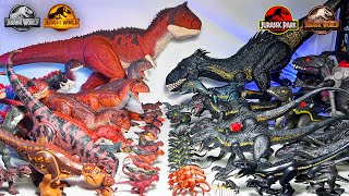 MEGA Carnotaurus VS Indoraptor Collection Jurassic World Dinosaurs Collection Battle [upl. by Reggy]