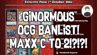 HUUUGE OCG BANLIST MAXX C TO YuGiOh [upl. by Eahc878]