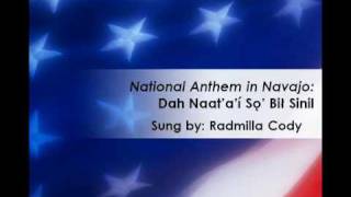 The StarSpangled Banner Navajo Lyrics National Anthem [upl. by Arba]