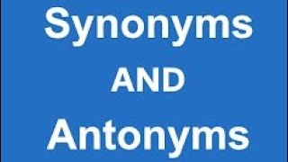 lexical relation  Antonyms amp synonyms [upl. by Thorstein]