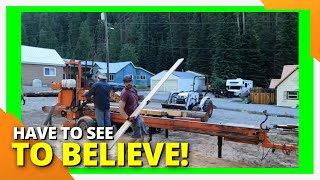 MUST WATCH Absolute Best Sawmill Video Ever Wood Mizer Lt40 [upl. by Tillford904]