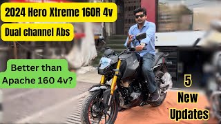 2024 Hero Xtreme 160R 4v Dual Abs  All new updates price amp features  Better than apache 160 4v [upl. by Donatelli]