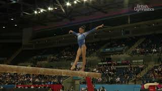 Ondine Achampong  BRONZE  Beam  2018 British Gymnastics Championships  WAG Jnr AA [upl. by Silverman143]