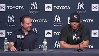 Yankees introduce Edwin Encarnacion [upl. by Calandria]