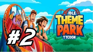 Idle Theme Park Tycoon  2  quotNew Island New Ridequot [upl. by Nefen]