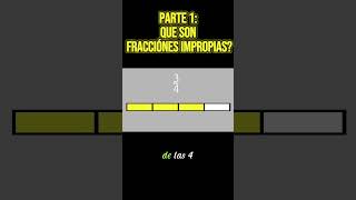 PARTE 1 ¿Qué Son las Fracciones Impropias  Aprende Fácilmente ➗🟩fracciones [upl. by Russon855]