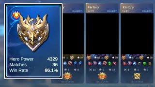 Spammed This Hero 86 WR To Solo Reach Mythical Immortal  Mobile Legends [upl. by Natica]