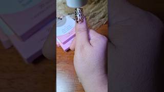 Diy Gel Nail Stickers Kit Leopard Design nailart nailtutorial gelnailstickers nailsathome asmr [upl. by Ynnot]