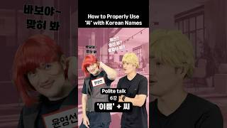 How to properly use 씨 with Korean names [upl. by Niamart]