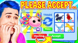 I Traded My MEGA AXOLOTL Away For This RICH FLEX BATTLE  Roblox Adopt Me Trading Proofs [upl. by Ciaphus]