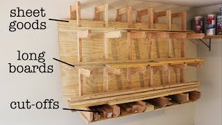 Clever Design for DIY Lumber Rack [upl. by Ware]