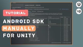 Set up Android SDK Manually for Unity  Fix Gradle Error [upl. by Midas]