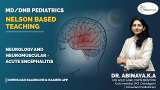 Pediatrics  Nelson Based Teaching  Acute encephalitis  Raaonline [upl. by Ursuline151]