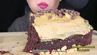 SaltedCaramel ASMR  SALTED CARAMEL CHOCOLATE CAKE ONLY BITES [upl. by Adamis714]