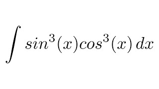 Integral of sin3xcos3x trigonometric identity  substitution [upl. by Aikrahs]