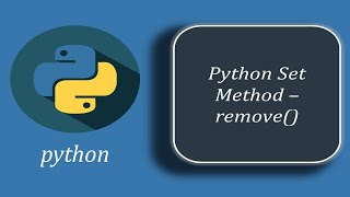 Python Set Method  remove  Difference between discard and remove [upl. by Notgnillew]