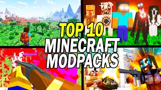 Top 10 BEST Minecraft Modpacks 2024 [upl. by Emelun]