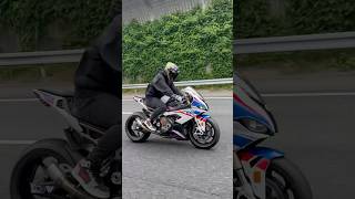 DUCATI 1299 Superleggera and BMW S1000RR Highway DriveAkrapovic and Arrow full exhaust soundShort [upl. by Lsil]