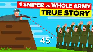 1 SNIPER vs 150 SOLDIERS  Most Hardcore American Sniper TRUE STORY [upl. by Robby]