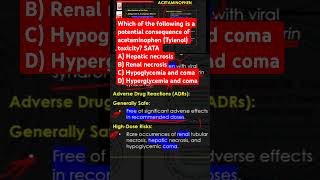 Which of the following is a potential consequence of acetaminophen Tylenol toxicity [upl. by Chaves703]