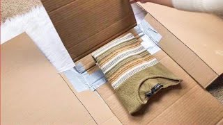 DIY Shirt Folding Board Made from Cardboard and Tape  How to Fold a Shirt fast  Family on Budget [upl. by Bertrando]