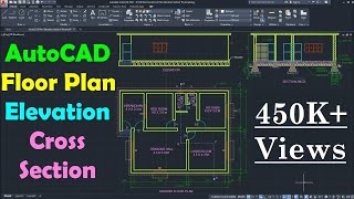 AutoCAD Floor Plan Tutorial for Beginners  1 [upl. by Duile362]