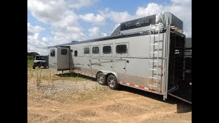 2017 Trails West 4 Horse Trailer with Living Quarters [upl. by Rabbi889]