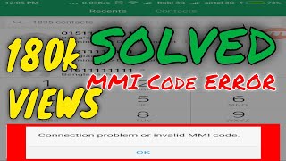 Connection problem or invalid MMI code  Problem Solved 100  XIAOMI PHONE [upl. by Aber350]