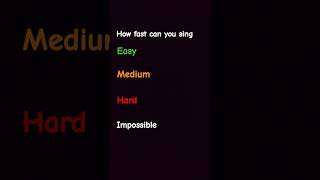 How fast can you sing [upl. by Ymar]