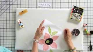 How to Hand Stitch Applique by Jill Finley of Jillily Studio  Fat Quarter Shop [upl. by Vivienne818]