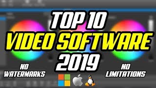 Top 10 Best Free Video Editing Software 2019 [upl. by Aicilav]