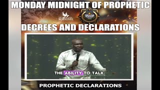 MONDAY MIDNIGHT PRAYERS OF PROPHETIC DECREES amp DECLARATIONS  APOSTLE JOSHUA SELMAN [upl. by Maynard]