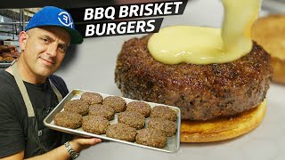 How Slab Barbecue Makes Smoked Brisket Burgers — Smoke Point [upl. by Jerome]