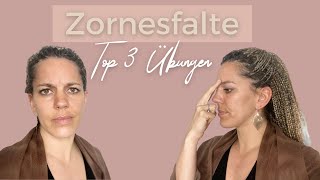 Zornesfalte entfernen durch Gesichtsgymnastik Gesichtsmassage amp Akupressur  einfach amp dauerhaft [upl. by Heringer]