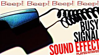 Busy Signal Sound Effect  Phone Hang Up Beeping Sounds  No Copyright [upl. by Eelreveb]