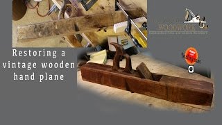 035 Restoring a vintage wooden trying plane [upl. by Eittik]