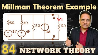 3  Millmans Theorem Example Solved Problem and Explanation [upl. by Holden924]