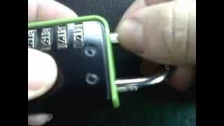 How to change forgotten or lost code on a coded padlock [upl. by Xylon]