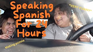 SPEAKING SPANISH FOR 24 HOURS VERY FUNNY [upl. by Asiek]