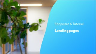 Landingpages Shopware 6 Tutorial EN [upl. by Medrek]