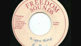 Frankie Paul  The Right Time [upl. by Llerrem]