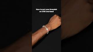 How to put on a bracelet with one hand ✅ [upl. by North]