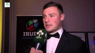 Irish Rugby TV Robbie Henshaw  2015 IRUPA Awards [upl. by Anileva273]