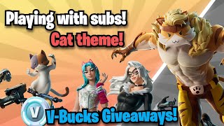 🐱 Cattastic Fortnite Livestream 🐾Viewer Games and VBucks Giveaways 🎁 [upl. by Aisinoid]