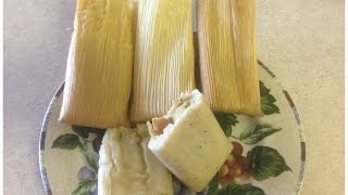 Tamales de Pollo en Salsa Verde SECRETO PARA NO AMASAR [upl. by Meletius]