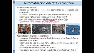 Tema 1 Automatización discreta vs control de procesos [upl. by Sydney]